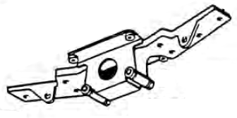 Upper front door hinge — Reference drawing